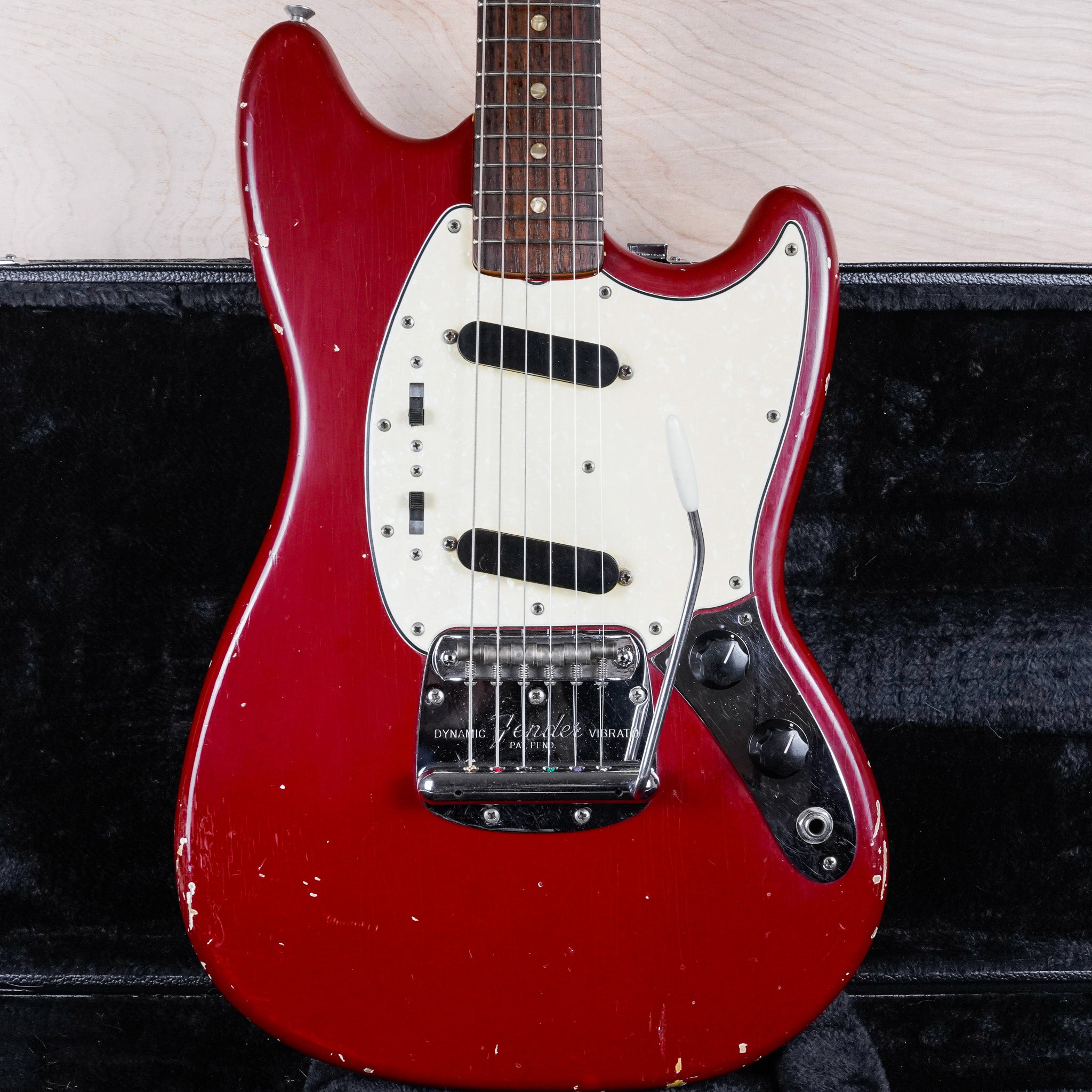 Fender Mustang 1966 Dakota Red Vintage USA w/ Hard Case – A Flash