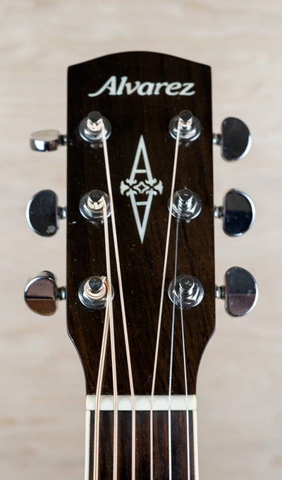Alvarez ABT60E Baritone Acoustic Electric Guitar 2013 Natural w/ Hard Case