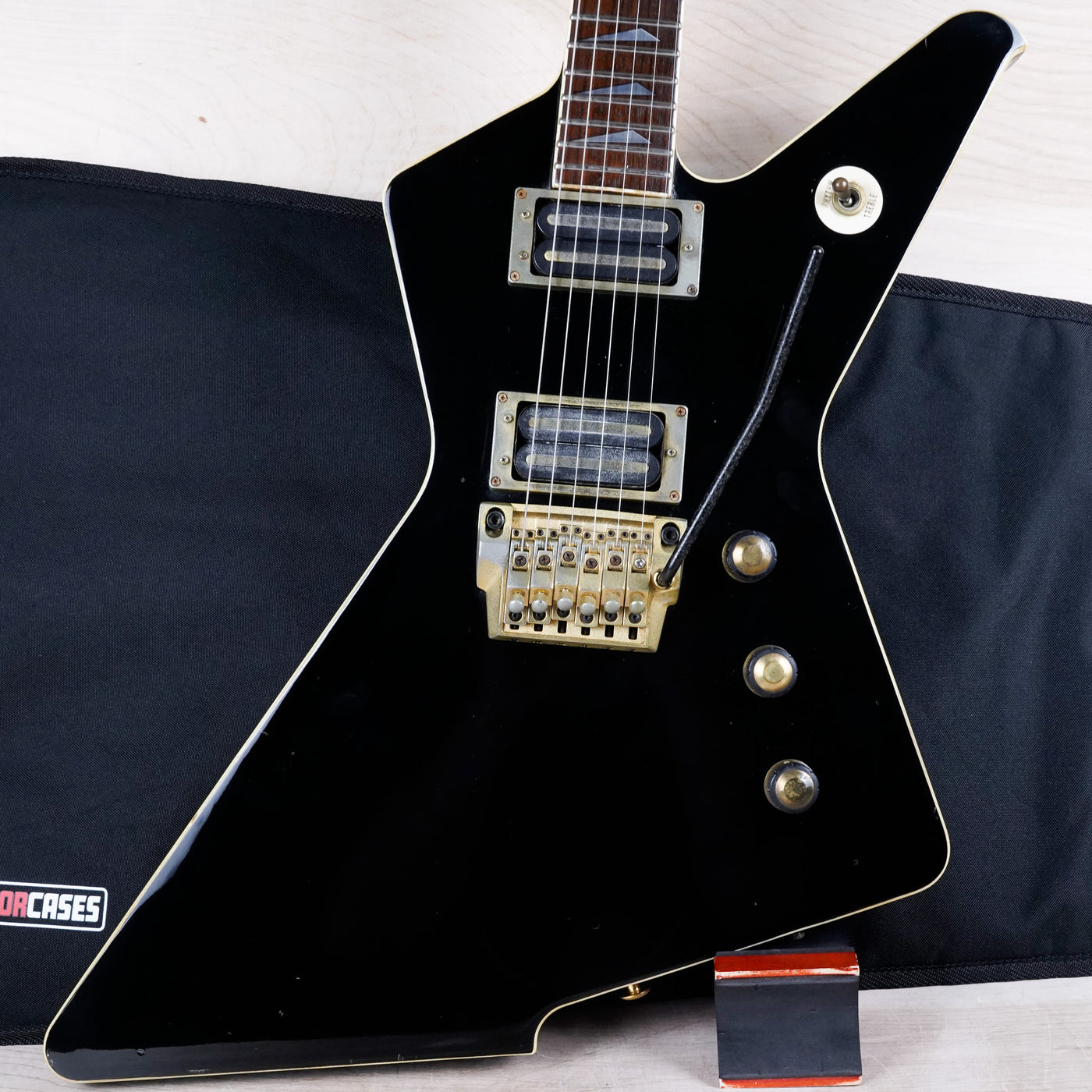 Ibanez Destroyer II DT450 MIJ 1984 Black Pro Rock'r Locking Tremolo Vintage Japan Fujigen w/ Bag