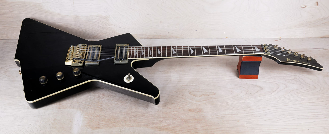 Ibanez Destroyer II DT450 MIJ 1984 Black Pro Rock'r Locking Tremolo Vintage Japan Fujigen w/ Bag