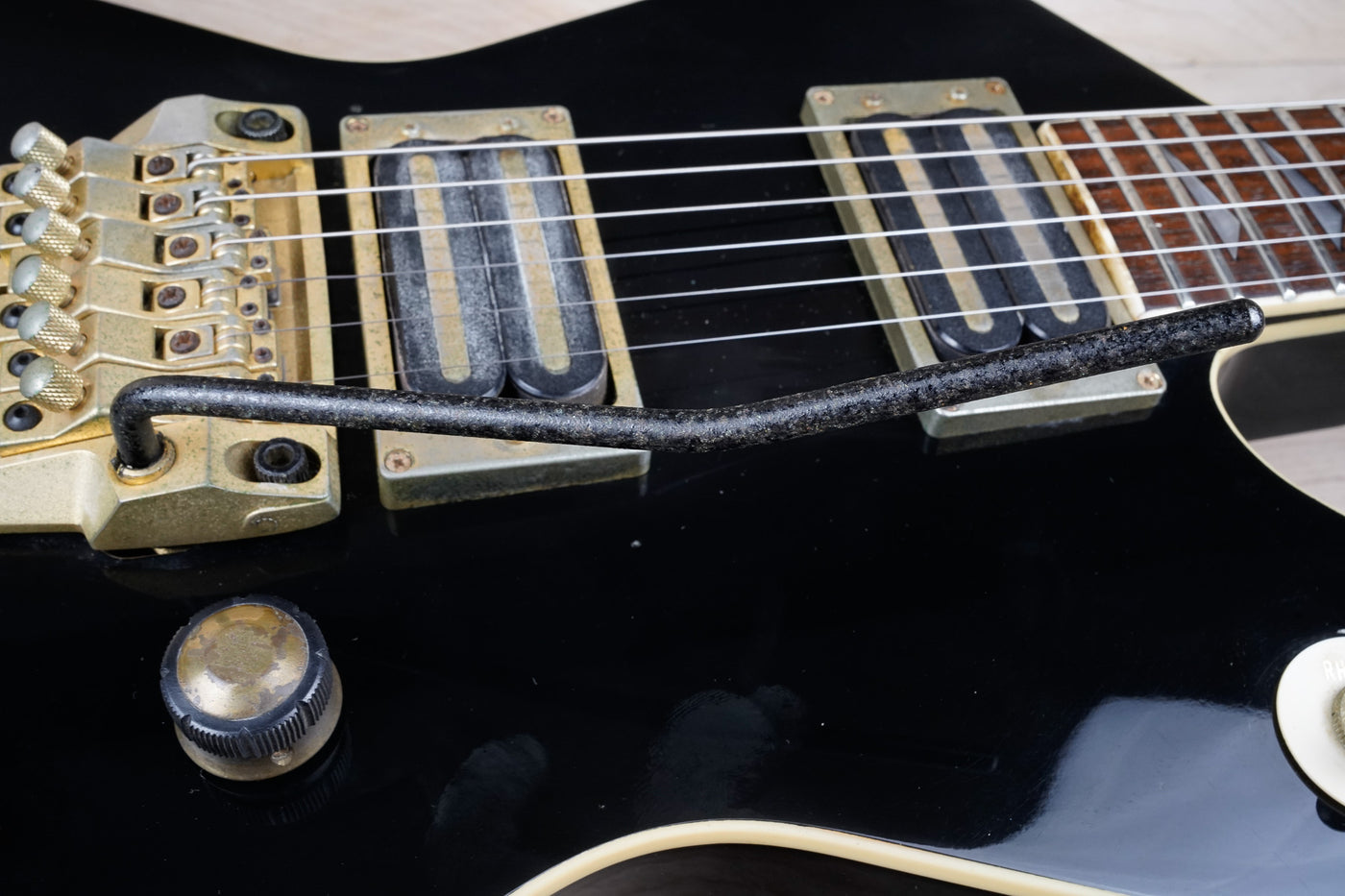 Ibanez Destroyer II DT450 MIJ 1984 Black Pro Rock'r Locking Tremolo Vintage Japan Fujigen w/ Bag