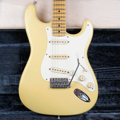 Fender Custom Edition ST57-140YM Yngwie Malmsteen Signature Stratocaster MIJ 1994 Pearl Yellow White Scalloped Japan Fujigen w/ OHSC