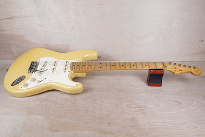 Fender Custom Edition ST57-140YM Yngwie Malmsteen Signature Stratocaster MIJ 1994 Pearl Yellow White Scalloped Japan Fujigen w/ OHSC