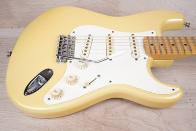 Fender Custom Edition ST57-140YM Yngwie Malmsteen Signature Stratocaster MIJ 1994 Pearl Yellow White Scalloped Japan Fujigen w/ OHSC