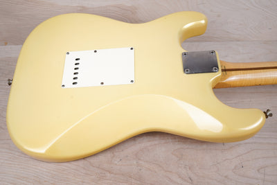 Fender Custom Edition ST57-140YM Yngwie Malmsteen Signature Stratocaster MIJ 1994 Pearl Yellow White Scalloped Japan Fujigen w/ OHSC