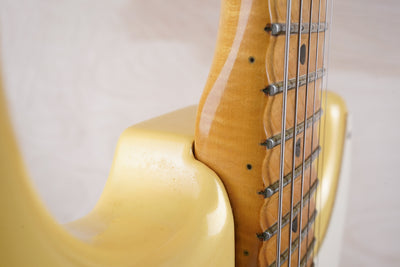 Fender Custom Edition ST57-140YM Yngwie Malmsteen Signature Stratocaster MIJ 1994 Pearl Yellow White Scalloped Japan Fujigen w/ OHSC