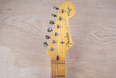 Fender Custom Edition ST57-140YM Yngwie Malmsteen Signature Stratocaster MIJ 1994 Pearl Yellow White Scalloped Japan Fujigen w/ OHSC
