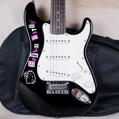 Squier Hello Kitty Mini Stratocaster 2006 Black w/ Bag – A Flash
