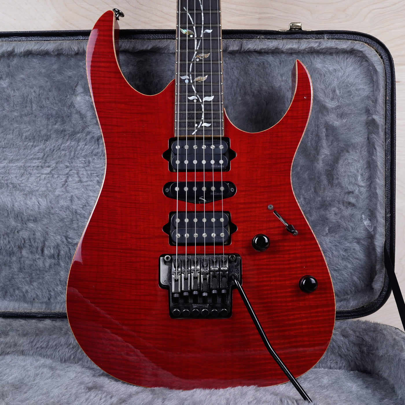 Ibanez J Custom RG8470F 2007 Red Spinel w/ Hard Case