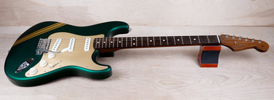 Fender FSR Traditional II '60s Stratocaster MIJ 2023 Sherwood Green Metallic w/ Gold Competition Stripe w/ Bag