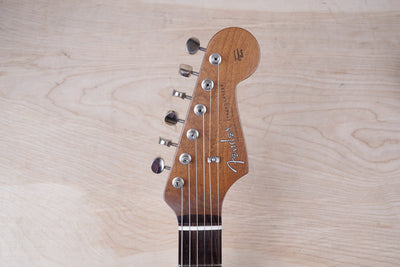 Fender FSR Traditional II '60s Stratocaster MIJ 2023 Sherwood Green Metallic w/ Gold Competition Stripe w/ Bag