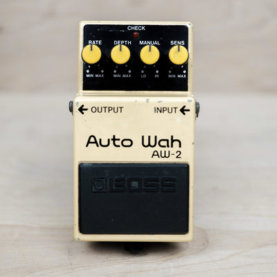 Boss AW-2 Auto Wah (Silver Label) 1992 Yellow