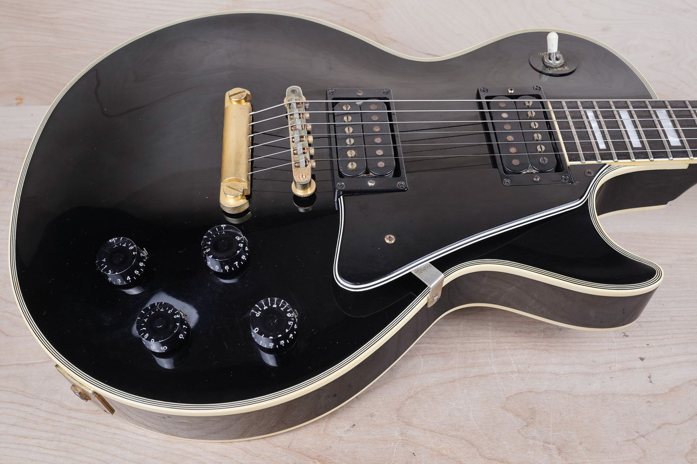 Orville LPC-75 Les Paul Custom MIJ 1990 Ebony Made in Japan Gibson w/ Bag