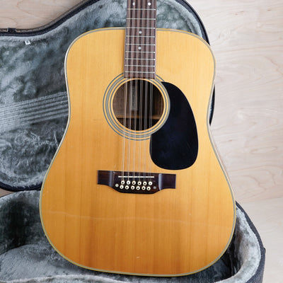 Takamine F-400 12 String Acoustic Guitar MIJ 1977 Natural w/ Hard Case