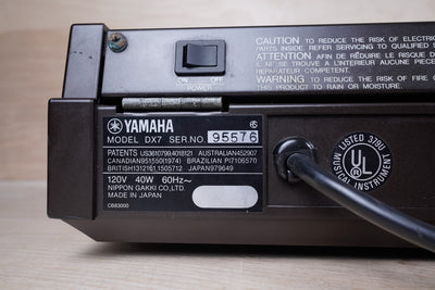 Yamaha DX7 Programmable Algorithm Synthesizer 1980s Brown Original Version Made in Japan MIJ
