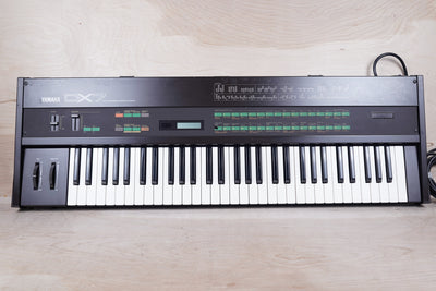 Yamaha DX7 Programmable Algorithm Synthesizer 1980s Brown Original Version Made in Japan MIJ