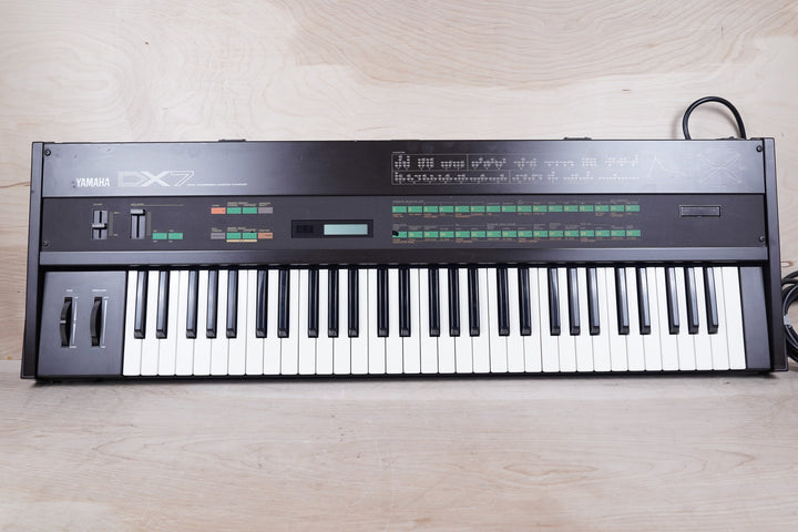 Yamaha DX7 Programmable Algorithm Synthesizer 1980s Brown Original