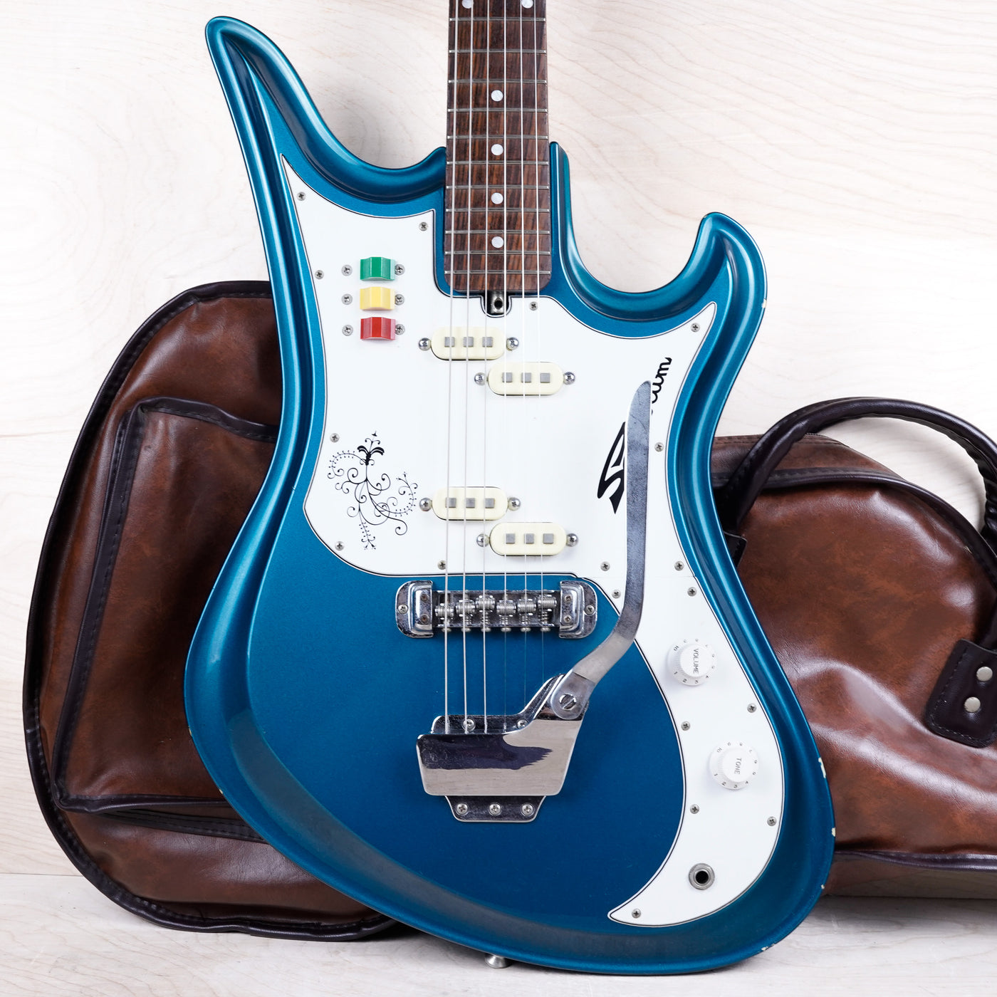 Teisco Spectrum SP-62 MIJ Kawai Reissue 1999 Metallic Blue Japan w/ Bag