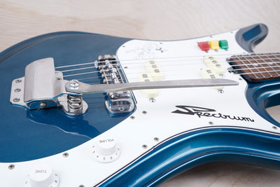 Teisco Spectrum SP-62 MIJ Kawai Reissue 1999 Metallic Blue Japan w/ Bag