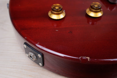 Orville Les Paul LPJ-D65 MIJ 1996 Heritage Cherry Junior Jr DC Double Cutaway Japan Fujigen w/ Bag