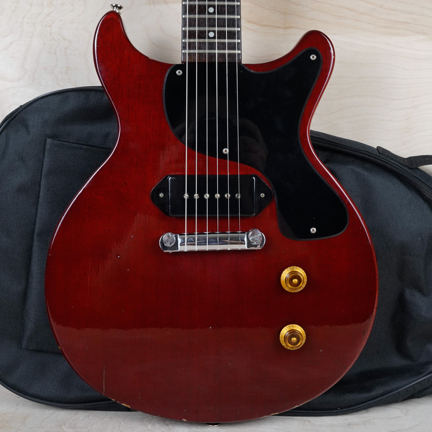 ギター Orville LPJD-70 / Les Paul Junior DC TS Orville Les Paul Junior Double Cut-Away LPJD-70 1990 Cherry Japan
