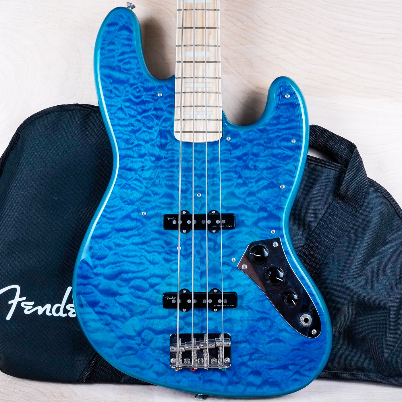 Fender FSR Traditional II '70s Jazz Bass MIJ 2021 Caribbean Blue Japan w/ Bag, Paperwork