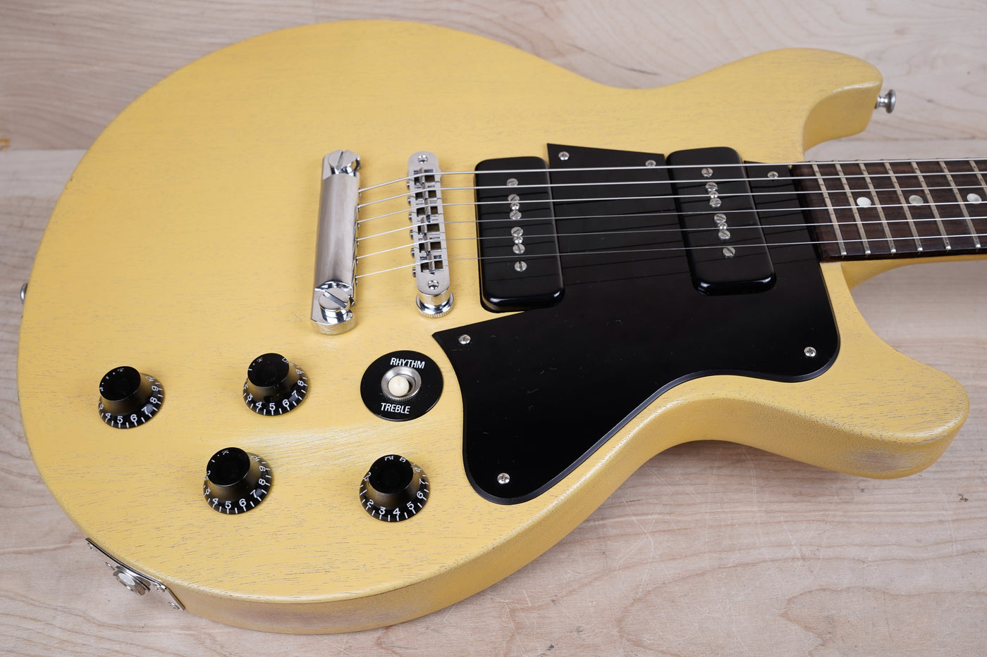 Gibson Les Paul Faded Double Cutaway 2006 Worn Yellow DC Special w/ Hard Case