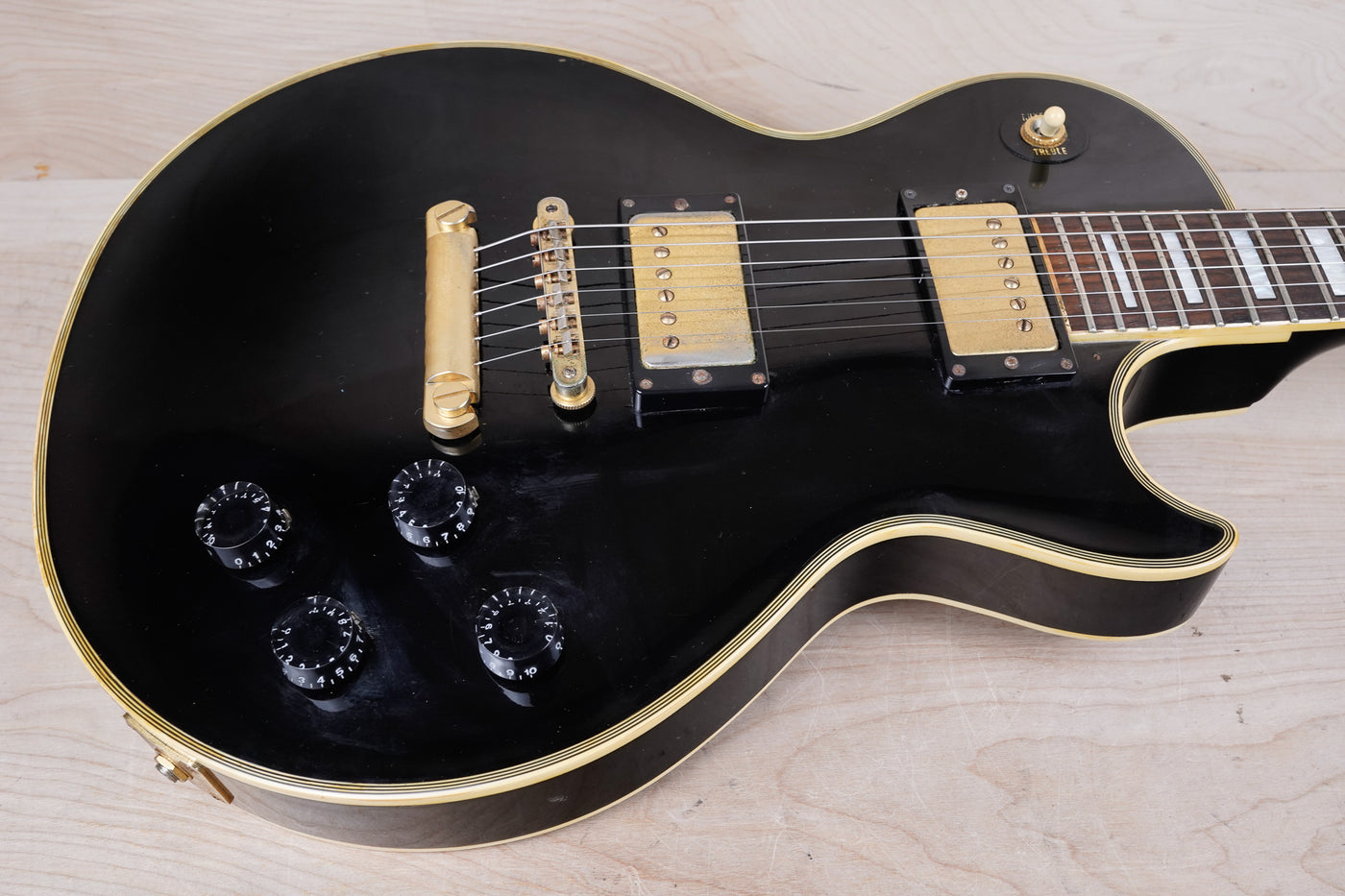 Orville LPC-75 Les Paul Custom MIJ 1990 Ebony Made in Japan w/ Bag
