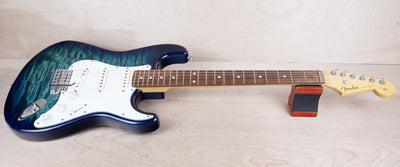 Fender Limited Edition ST-62QT Stratocaster MIJ 2013 Aqua Blue Quilt Top Japan w/ Bag