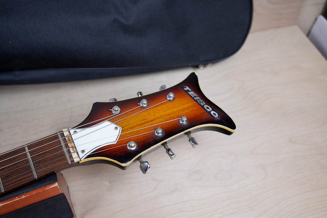 Teisco V-2 MIJ 1960's Sunburst Vintage Made in Japan w/ Bag