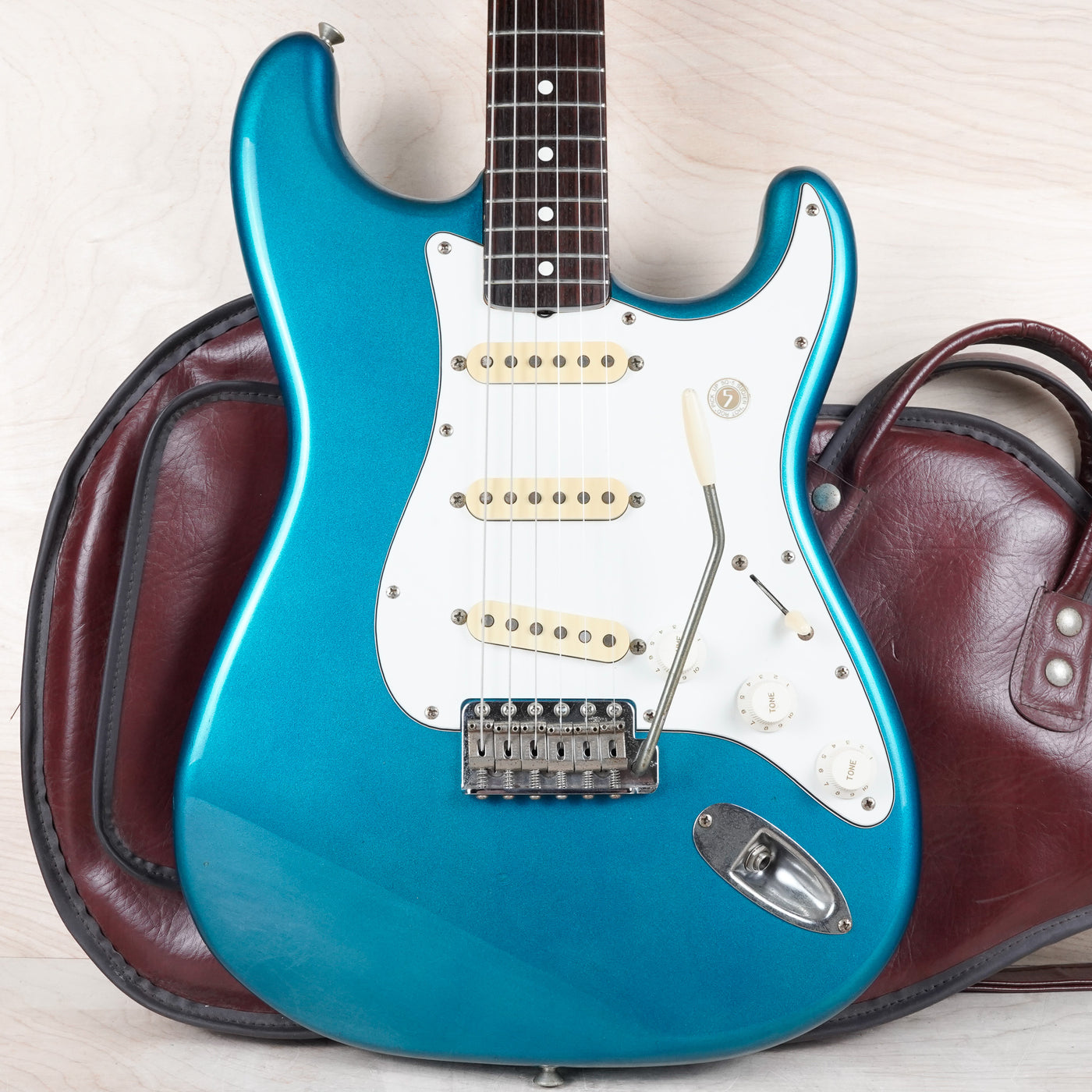 Squier CST-55 JV Stratocaster '72 Reissue MIJ 1983 Lake Placid Blue Vintage Fender Japan w/ Bag