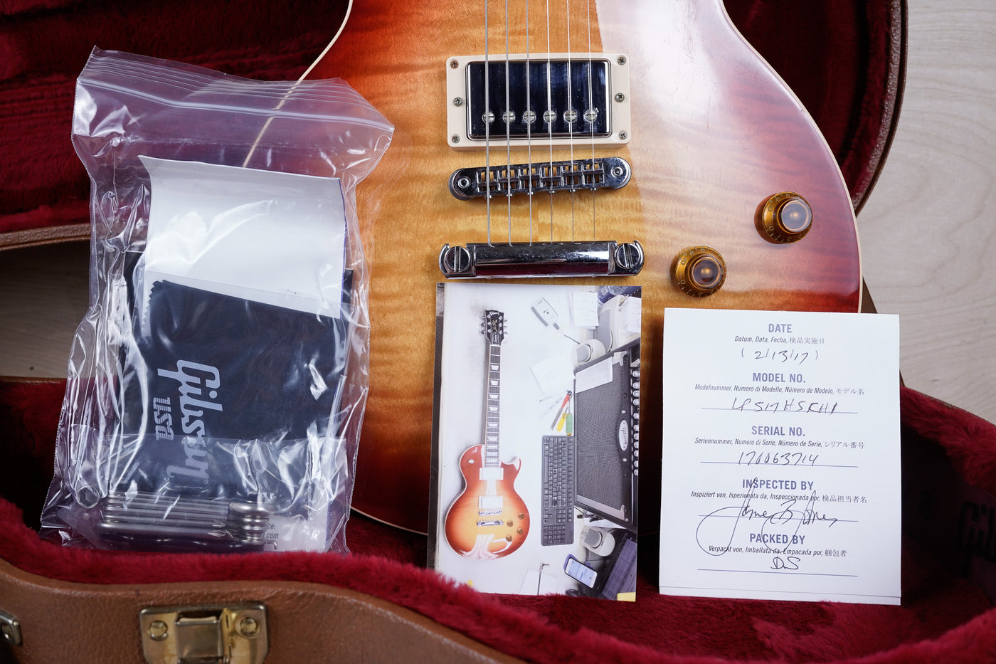 Gibson Les Paul Standard T 2017 Heritage Cherry Sunburst w/ OHSC