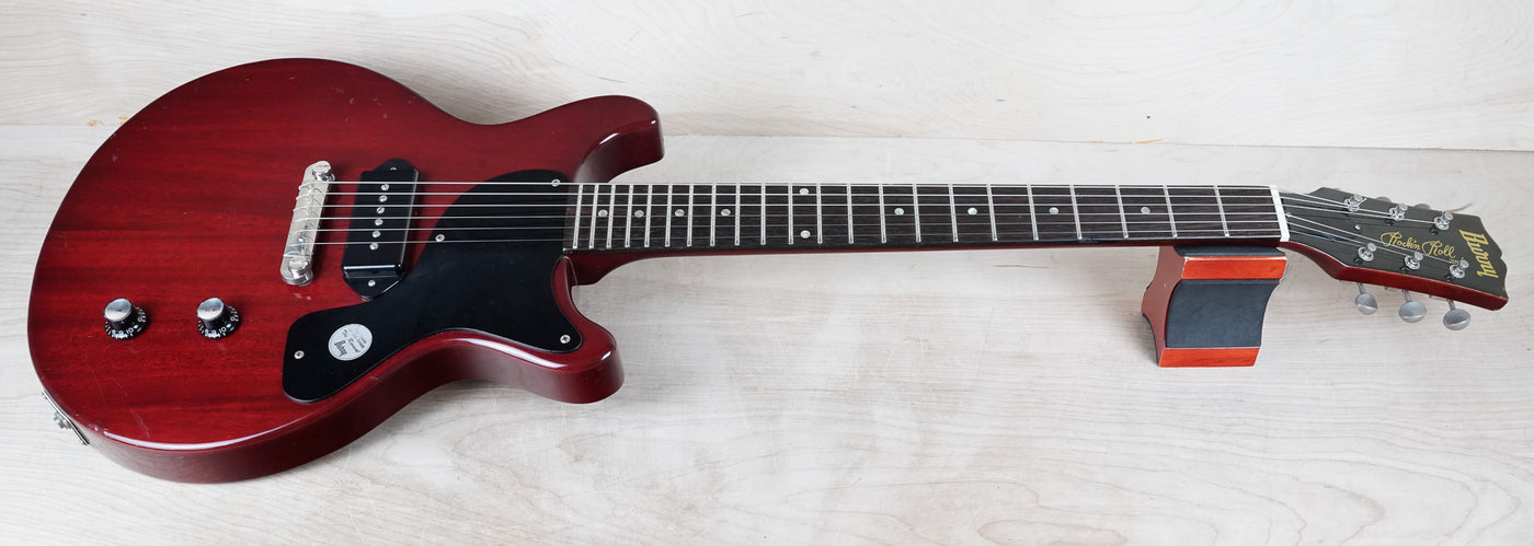 Burny Rock'n Roll Version TV-55 MIJ 1986 Cherry Vintage Japan Junior Double Cutaway Jr DC w/ Bag