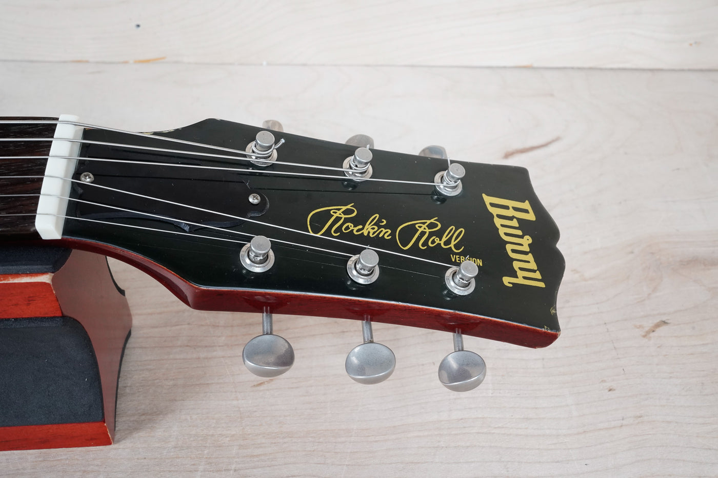 Burny Rock'n Roll Version TV-55 MIJ 1986 Cherry Vintage Japan Junior Double Cutaway Jr DC w/ Bag