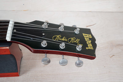 Burny Rock'n Roll Version TV-55 MIJ 1986 Cherry Vintage Japan Junior Double Cutaway Jr DC w/ Bag