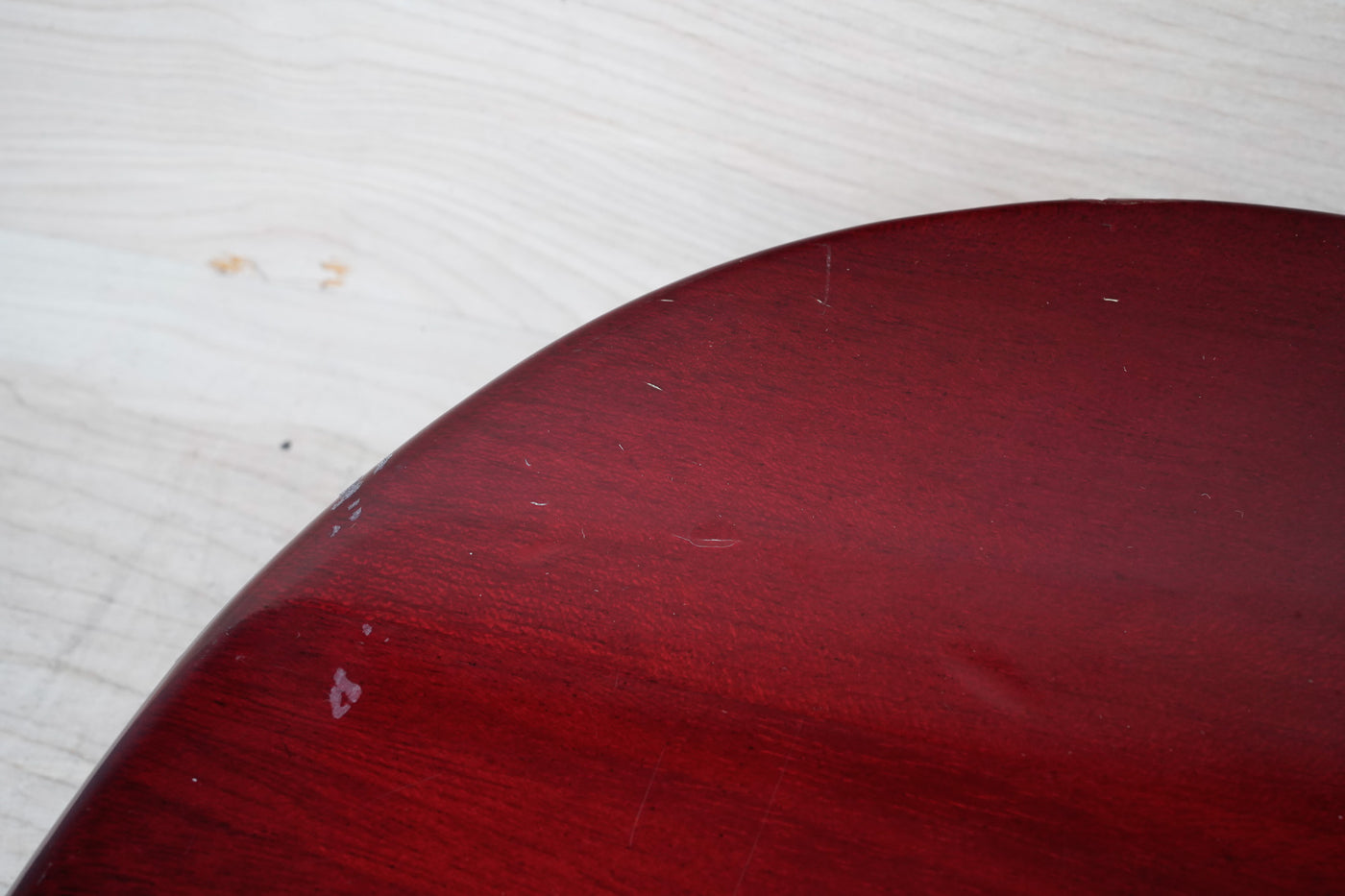 Burny Rock'n Roll Version TV-55 MIJ 1986 Cherry Vintage Japan Junior Double Cutaway Jr DC w/ Bag