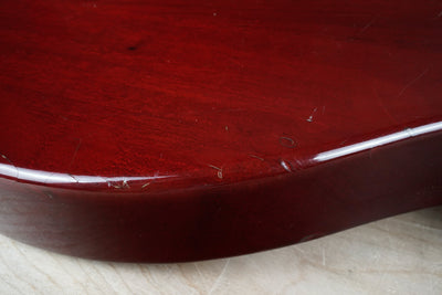 Burny Rock'n Roll Version TV-55 MIJ 1986 Cherry Vintage Japan Junior Double Cutaway Jr DC w/ Bag