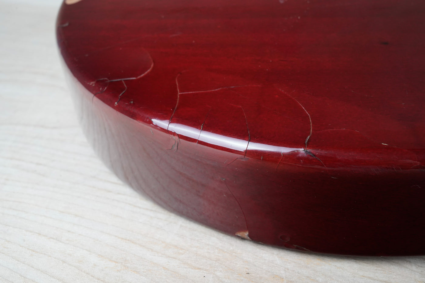 Burny Rock'n Roll Version TV-55 MIJ 1986 Cherry Vintage Japan Junior Double Cutaway Jr DC w/ Bag