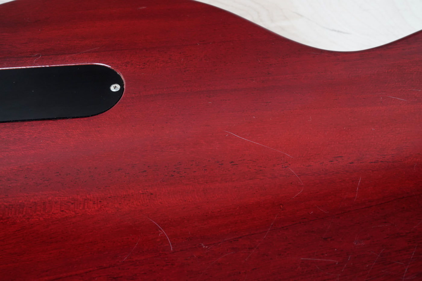 Burny Rock'n Roll Version TV-55 MIJ 1986 Cherry Vintage Japan Junior Double Cutaway Jr DC w/ Bag