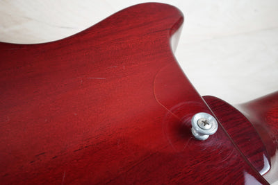 Burny Rock'n Roll Version TV-55 MIJ 1986 Cherry Vintage Japan Junior Double Cutaway Jr DC w/ Bag