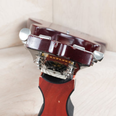 Burny Rock'n Roll Version TV-55 MIJ 1986 Cherry Vintage Japan Junior Double Cutaway Jr DC w/ Bag