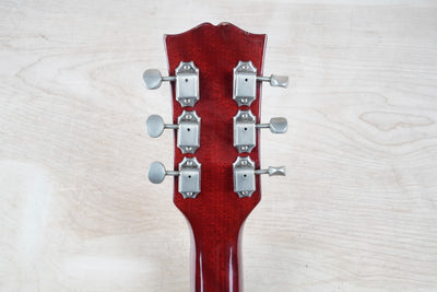 Burny Rock'n Roll Version TV-55 MIJ 1986 Cherry Vintage Japan Junior Double Cutaway Jr DC w/ Bag