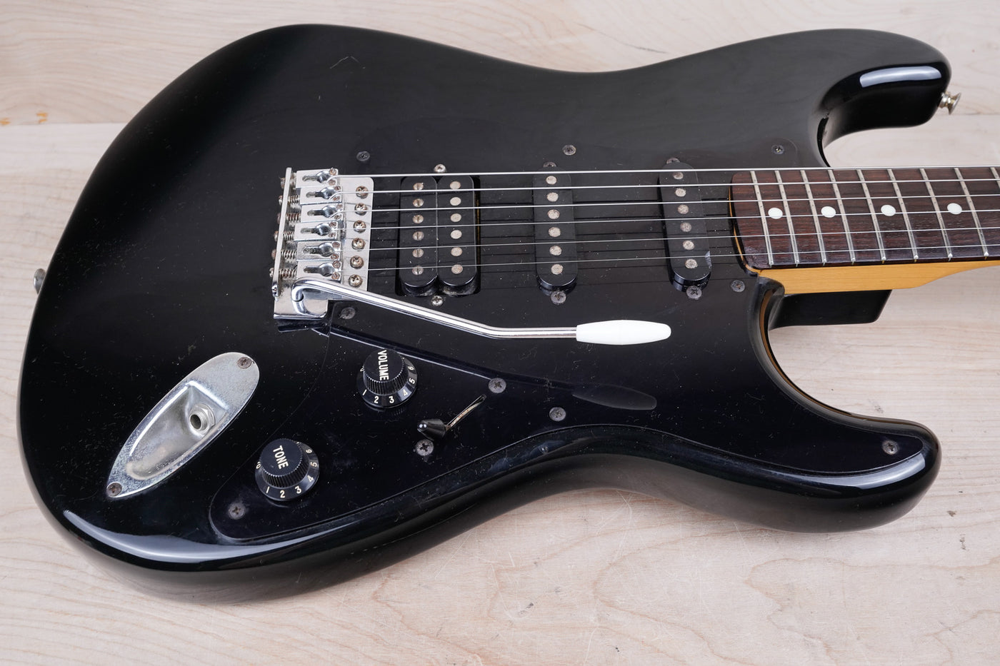 Fender Boxer Series ST-456 Stratocaster MIJ 1984 Black Japan Vintage w/ Bag