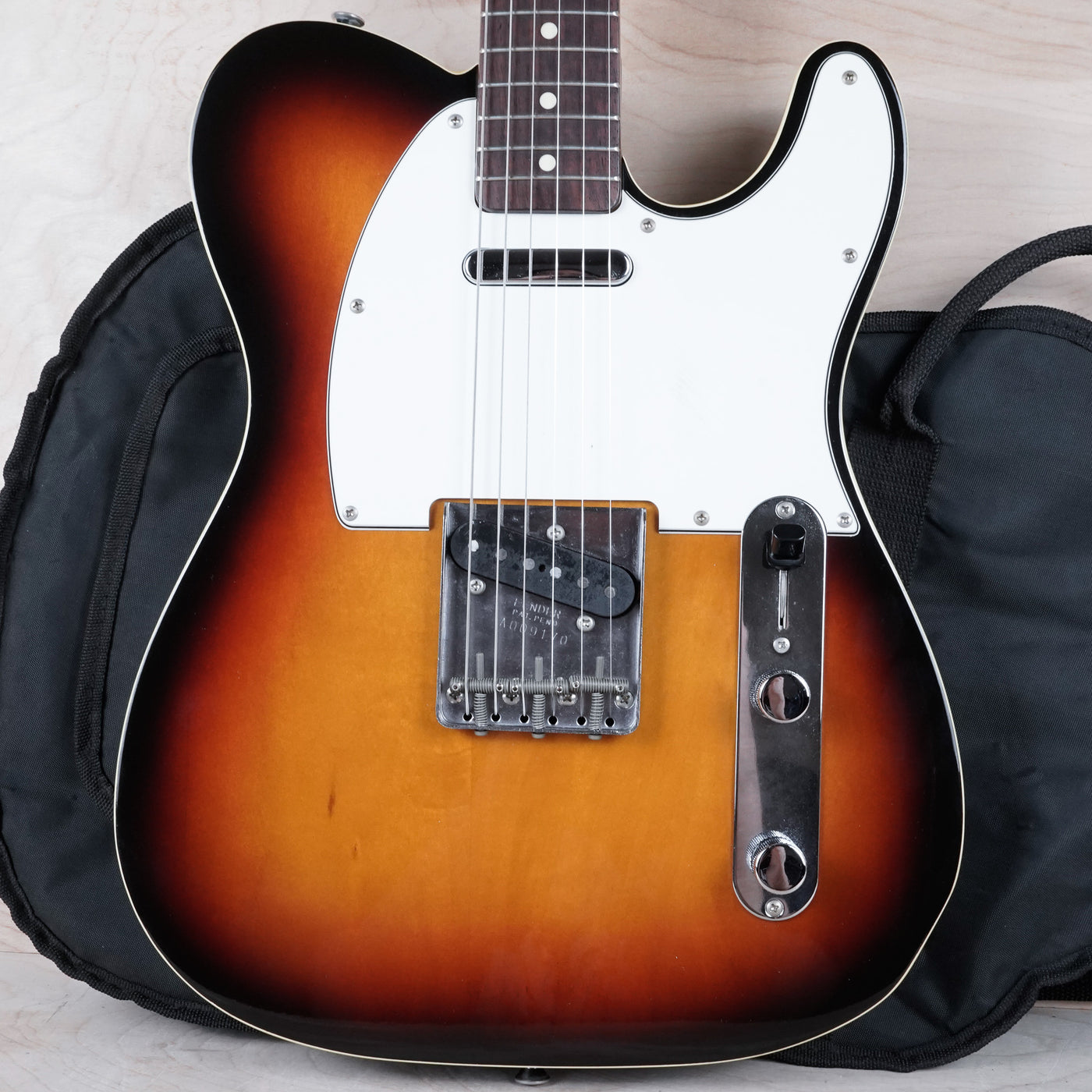 Fender TL-62B Telecaster Custom '62 Reissue MIJ 1985 Double Bound Sunburst Vintage Japan Fujigen w/ Bag