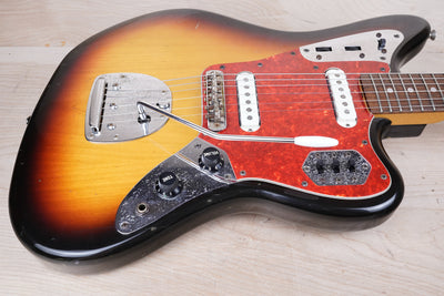 Fender JG-66 Jaguar Reissue MIJ 1996 Sunburst USA Pure Vintage Pickups Japan w/ Bag