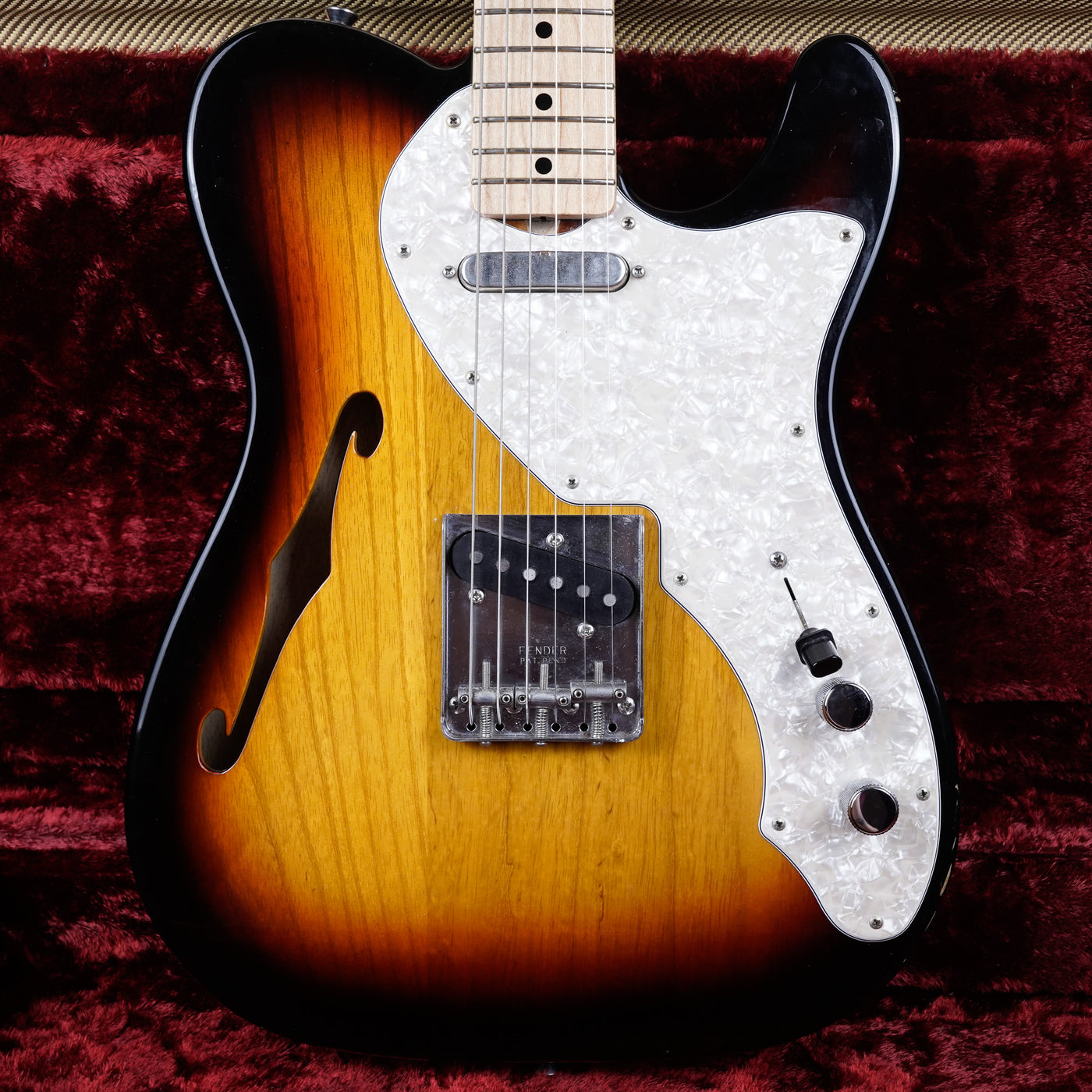 Fender Heritage '60s Telecaster Thinline MIJ 2020 Sunburst Japan Nitro Lacquer w/ Tweed Case