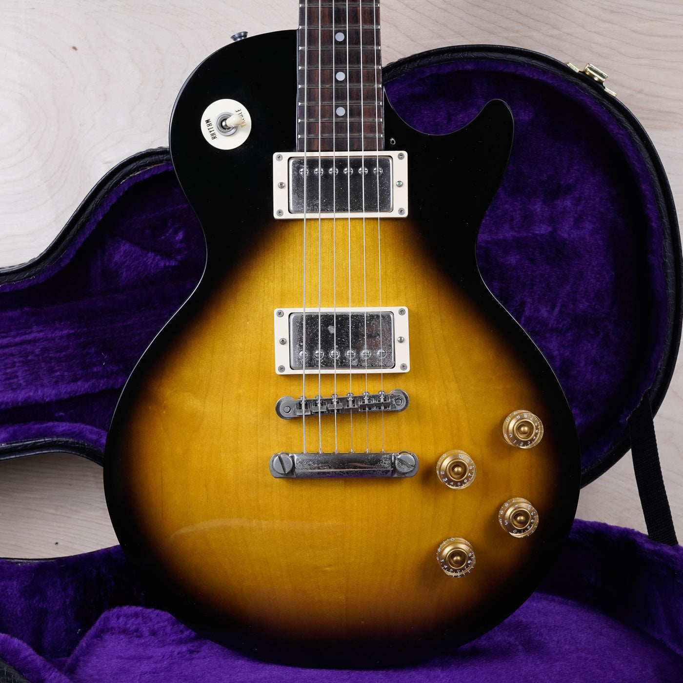 Epiphone Elitist Les Paul Studio MIJ 2004 Vintage Sunburst Japan Domestic Open Book Headstock w/ OHSC