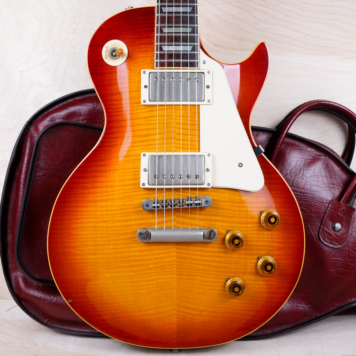 Greco Super Real EGF-850 MIJ 1981 Cherry Sunburst Made in Japan Lacquer Finish Maxon PU-2 Pickups w/ Bag