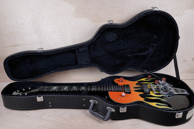 Epiphone Flamekat Semi-Hollow Body Guitar 2001 Flame Graphic MIK w/ OHSC