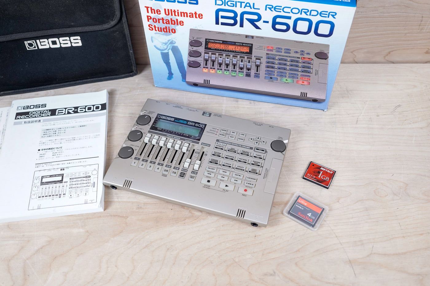 Boss BR-600 Recorder in Box w/ Carry Bag, Memory Cards